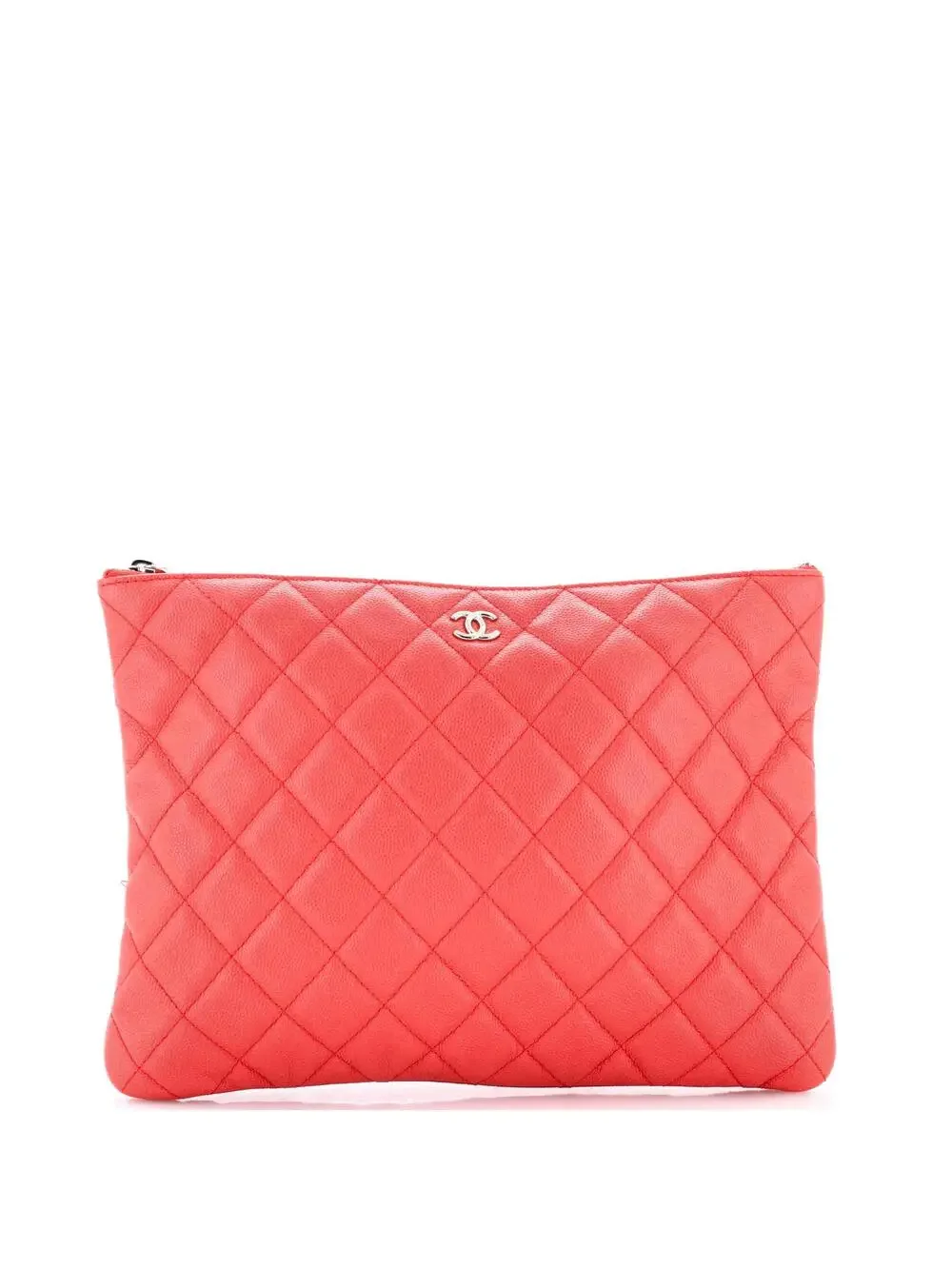 Chanel O Case Clutch Quilted Caviar #288714C12B
